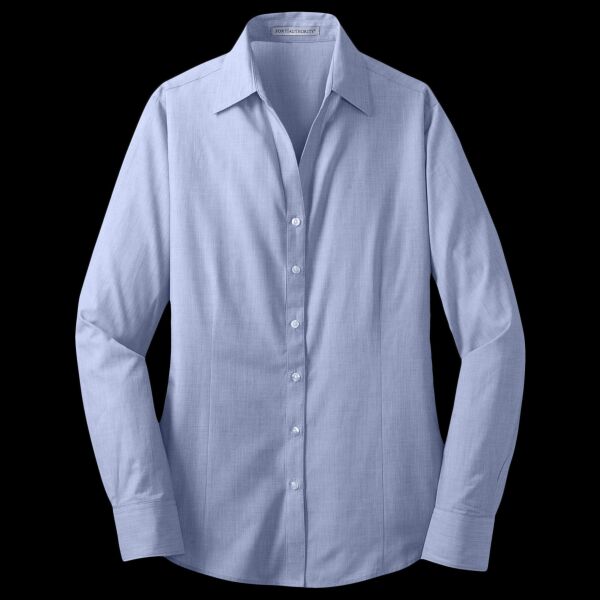 Ladies Crosshatch Easy Care Shirt Thumbnail