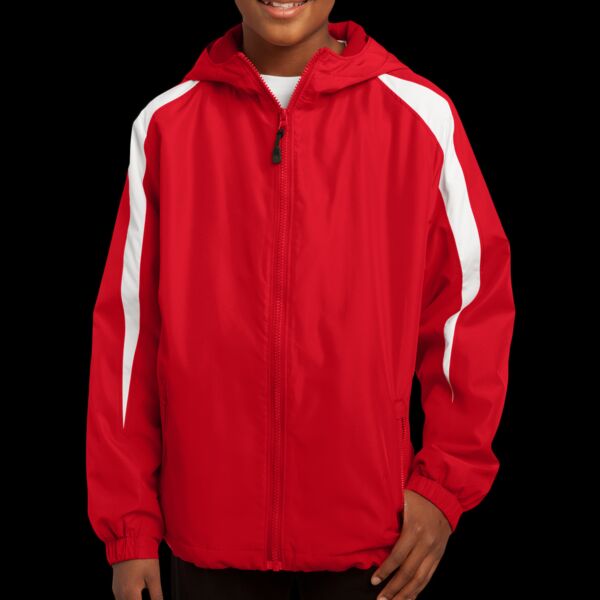 Youth Fleece Lined Colorblock Jacket Thumbnail