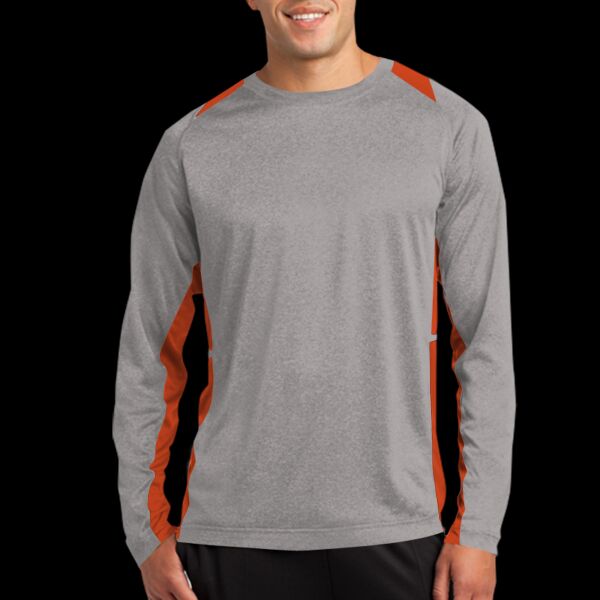 Long Sleeve Heather Colorblock Contender  Tee Thumbnail